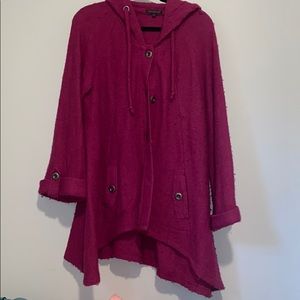 Women's Wool Button Up Coat